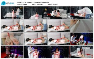 【中二病】新场景展示，小姐姐裸足驷马绳缚体验_绳缚吧