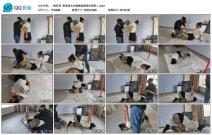 【一绳所爱】紫涵黑丝布鞋跪着倒绑在钢管上_绳缚吧