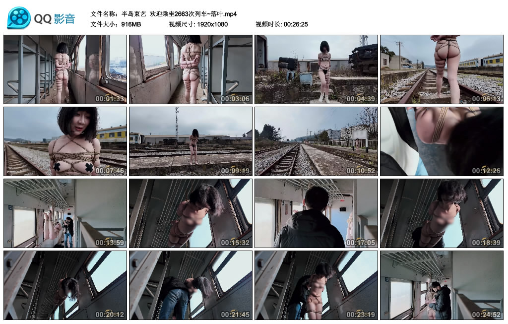 【半岛束艺】 欢迎乘坐2663次列车~落叶_绳缚吧