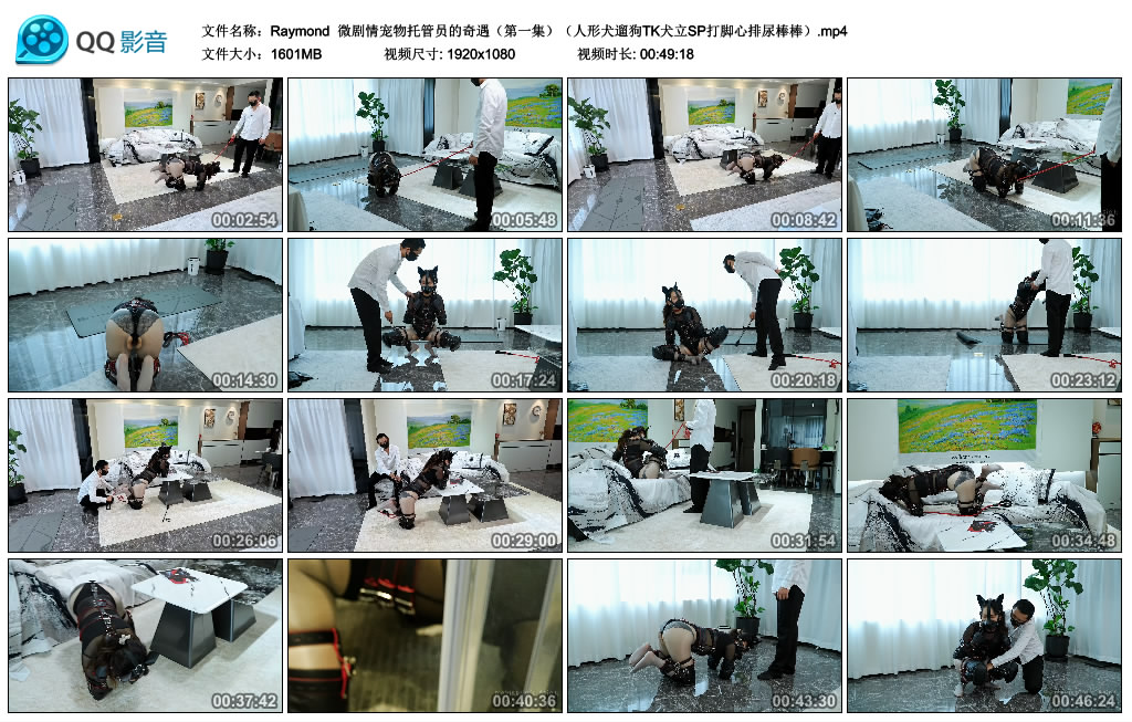 【Raymond】 微剧情宠物托管员的奇遇（第一集）（人形犬遛狗TK犬立SP打脚心排尿棒棒）_绳缚吧