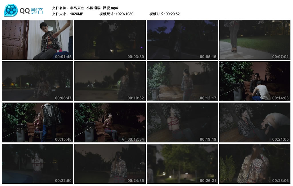 【半岛束艺】 小区遛猫~泽爱_绳缚吧