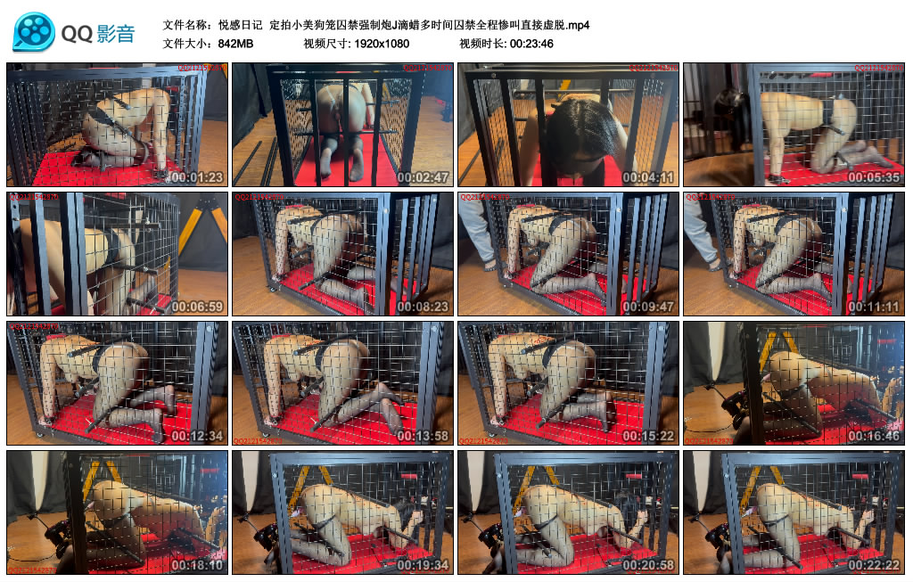 【悦感日记】 定拍小美狗笼囚禁强制炮J滴蜡多时间囚禁全程惨叫直接虚脱_绳缚吧