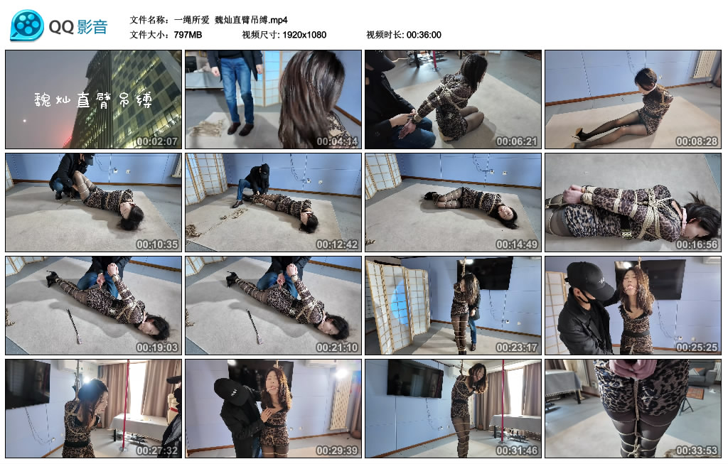 一绳所爱- 魏灿直臂吊缚【【【如遇节假日顺延】】】_绳缚吧