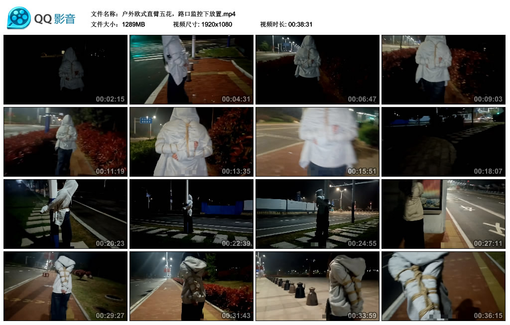 绯影责东-户外欧式直臂五花，路口监控下放置_绳缚吧